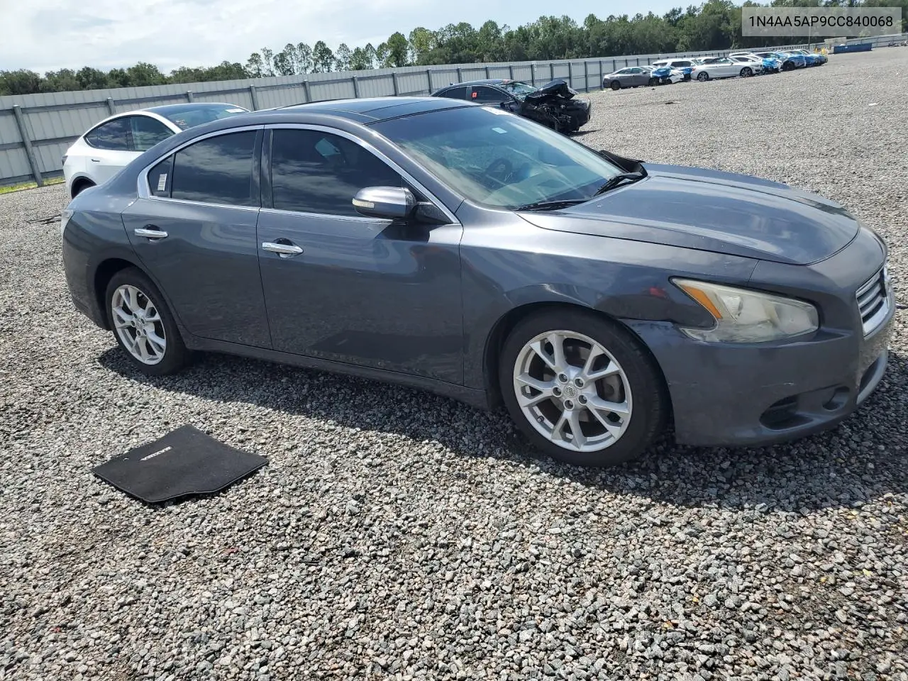 2012 Nissan Maxima 3.5 S VIN: 1N4AA5AP9CC840068 Lot: 61501106