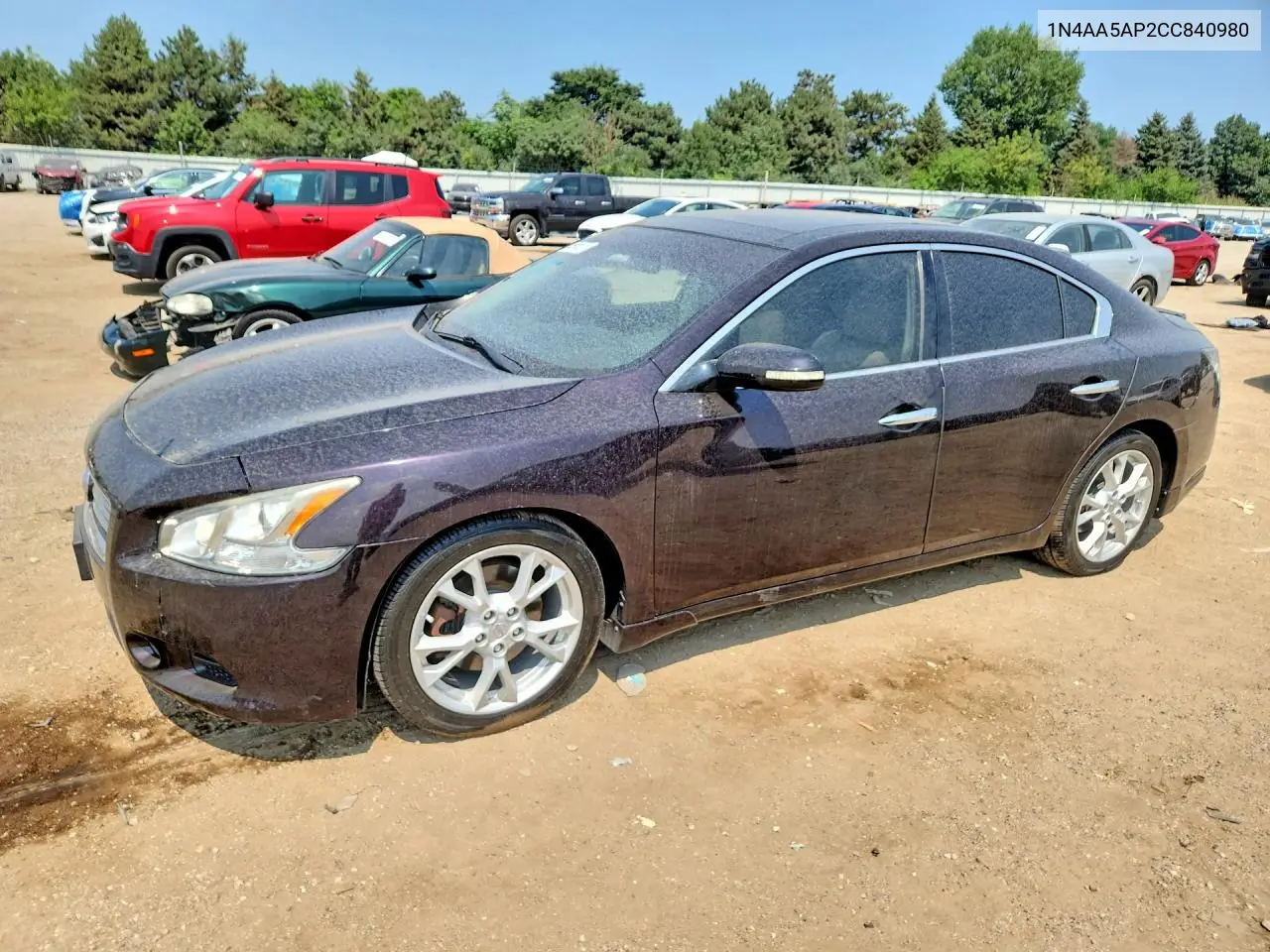 2012 Nissan Maxima S VIN: 1N4AA5AP2CC840980 Lot: 85965575