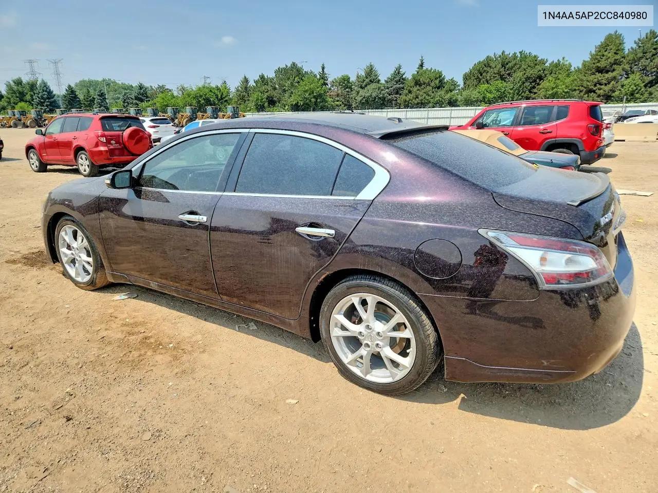 2012 Nissan Maxima S VIN: 1N4AA5AP2CC840980 Lot: 85965575