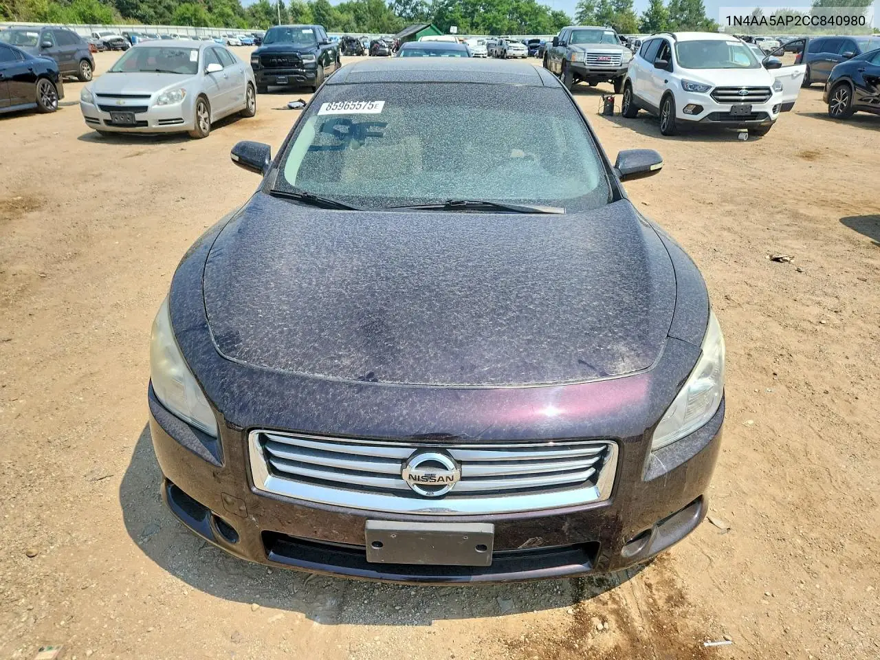 2012 Nissan Maxima S VIN: 1N4AA5AP2CC840980 Lot: 85965575