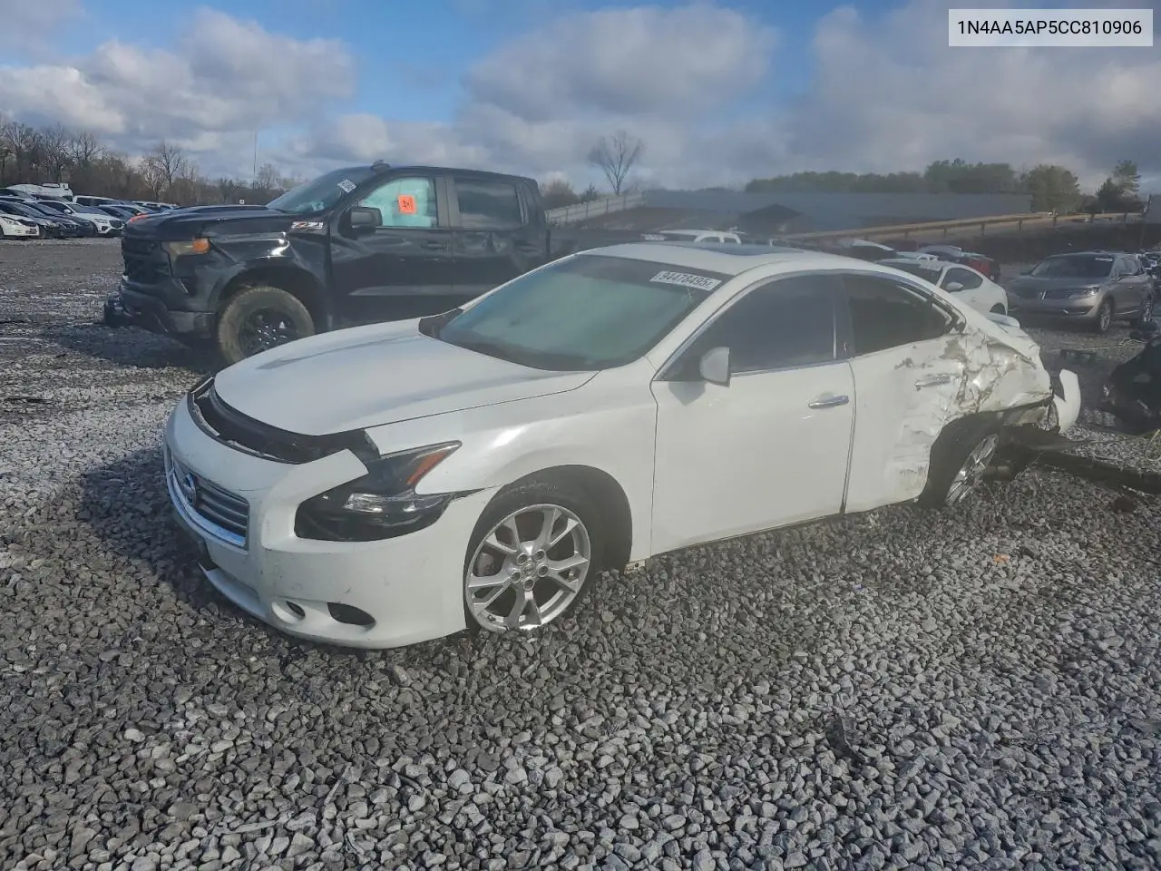 1N4AA5AP5CC810906 2012 Nissan Maxima 3.5 S
