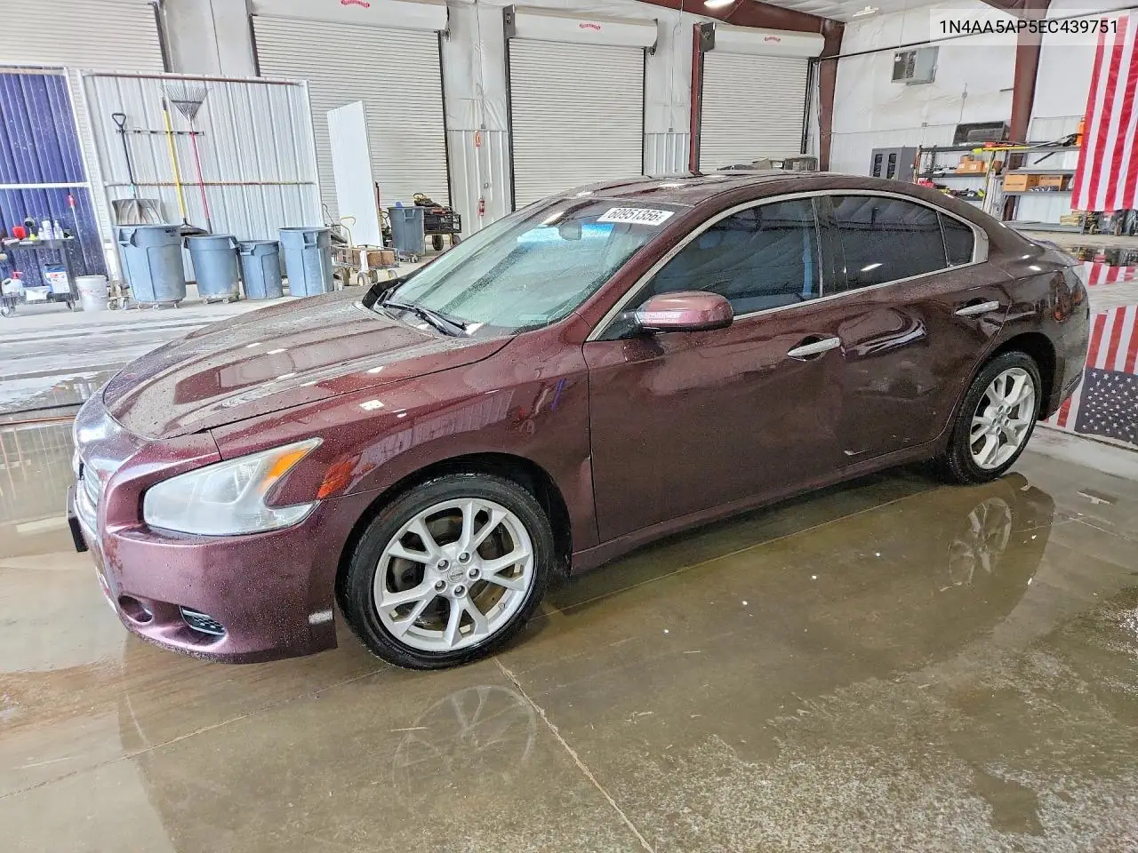 2014 Nissan Maxima 3.5 S VIN: 1N4AA5AP5EC439751 Lot: 60951356