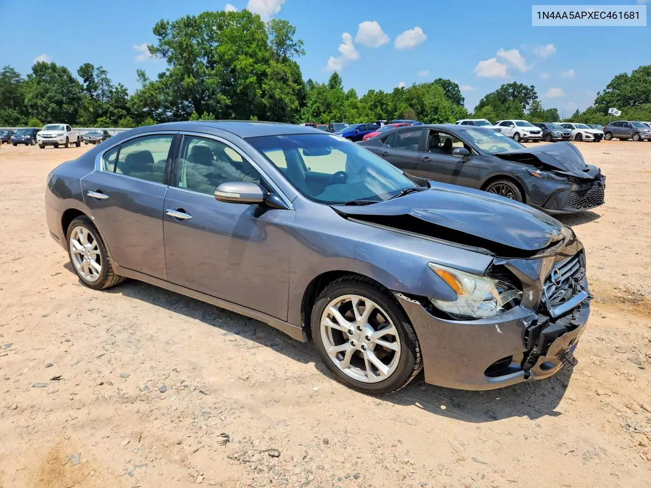 2014 Nissan Maxima 3.5 S VIN: 1N4AA5APXEC461681 Lot: 61620196
