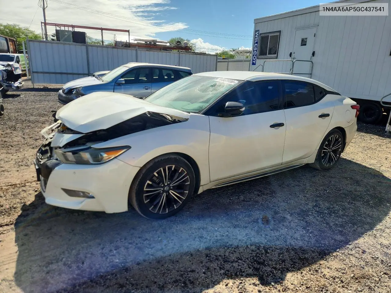 2016 Nissan Maxima 3.5 Sv VIN: 1N4AA6AP5GC437541 Lot: 56868656