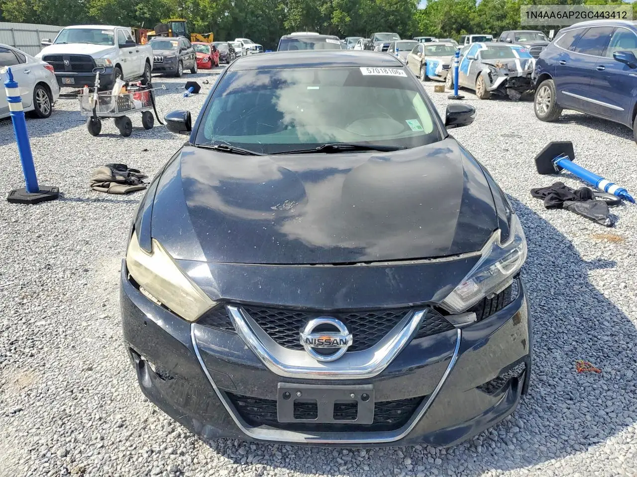 2016 Nissan Maxima 3.5 Sv VIN: 1N4AA6AP2GC443412 Lot: 57018106