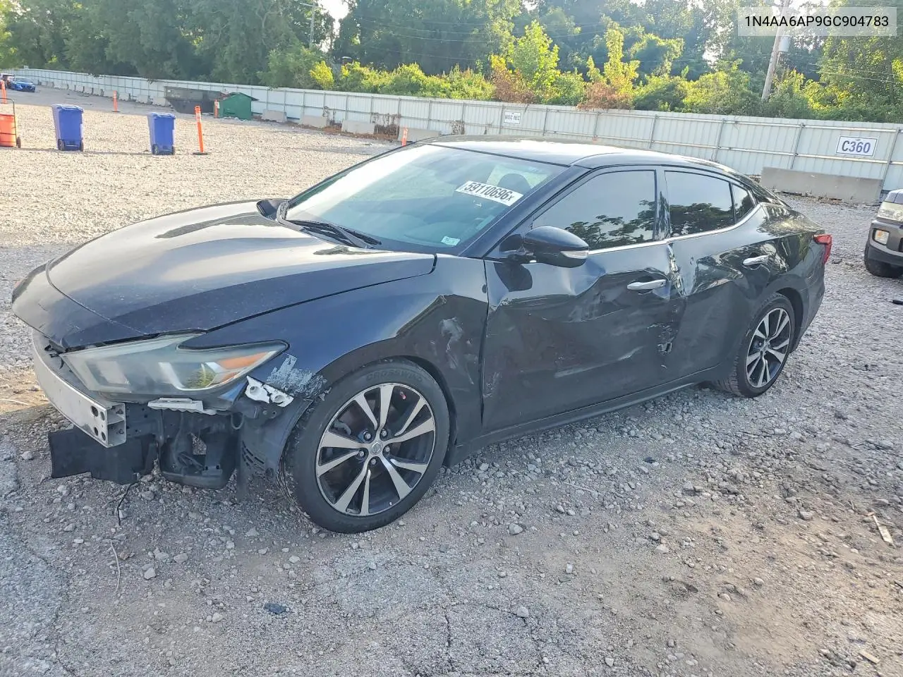 2016 Nissan Maxima Sv VIN: 1N4AA6AP9GC904783 Lot: 59110696