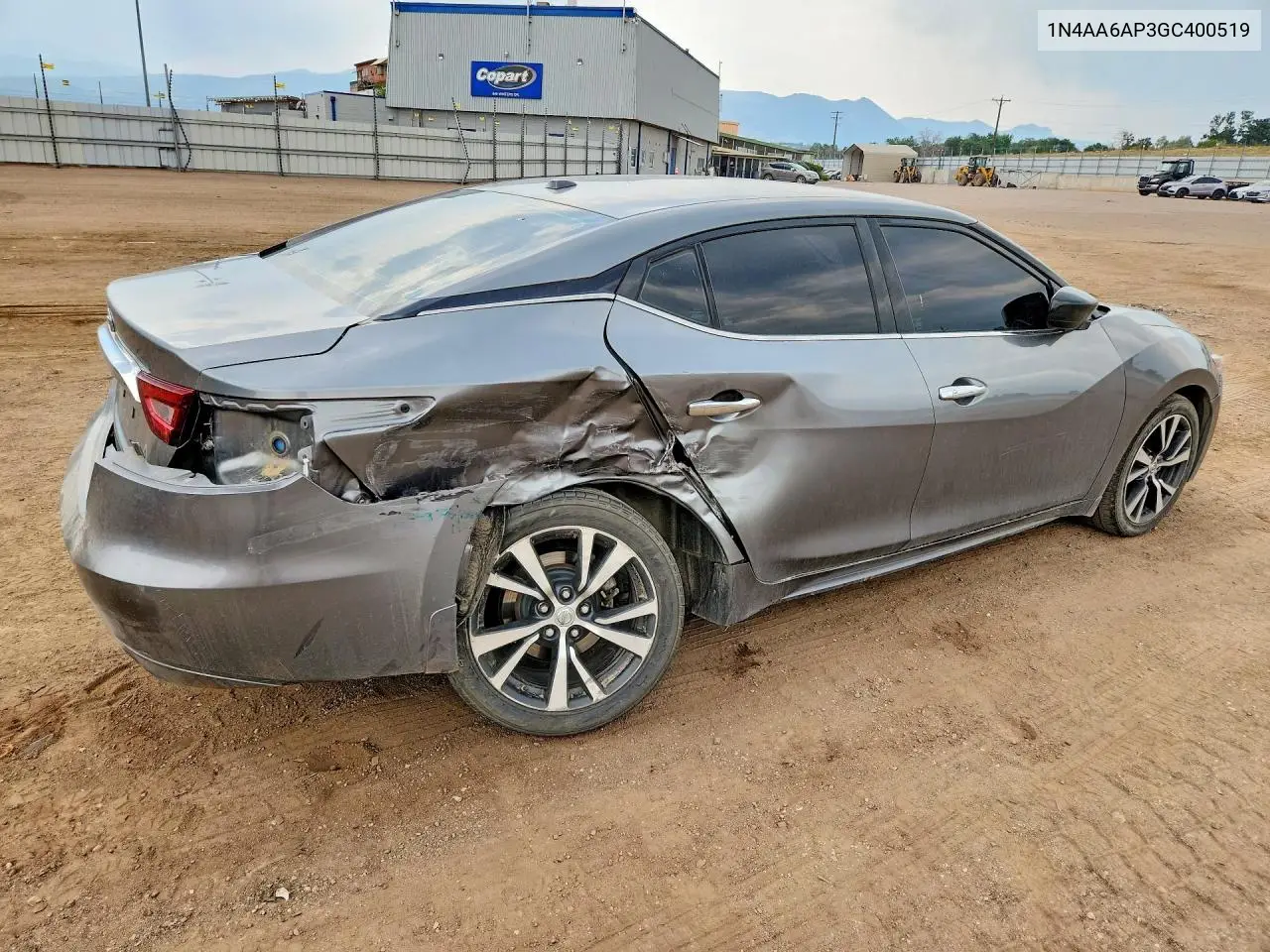 2016 Nissan Maxima 3.5 S VIN: 1N4AA6AP3GC400519 Lot: 59726236