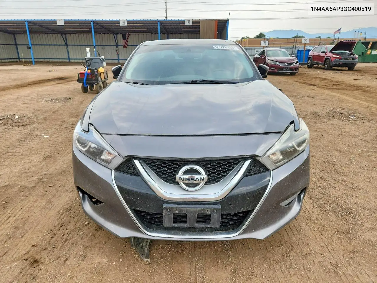 2016 Nissan Maxima 3.5 S VIN: 1N4AA6AP3GC400519 Lot: 59726236