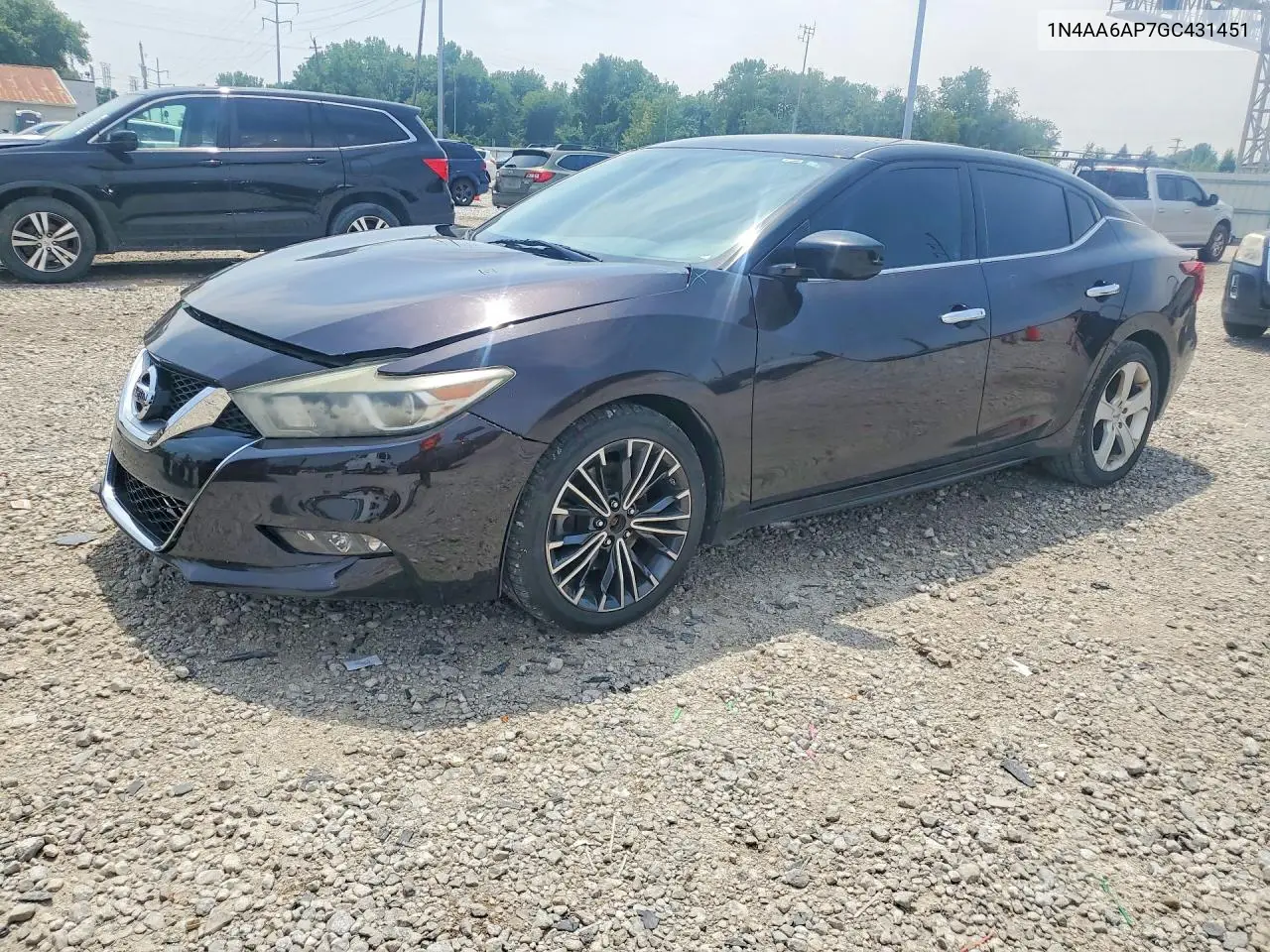 2016 Nissan Maxima 3.5 S VIN: 1N4AA6AP7GC431451 Lot: 61795636