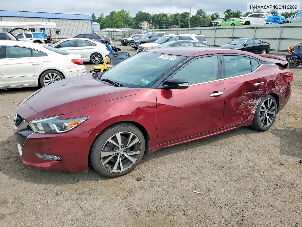2016 Nissan Maxima 3.5 Sv VIN: 1N4AA6AP4GC416289 Lot: 61839046