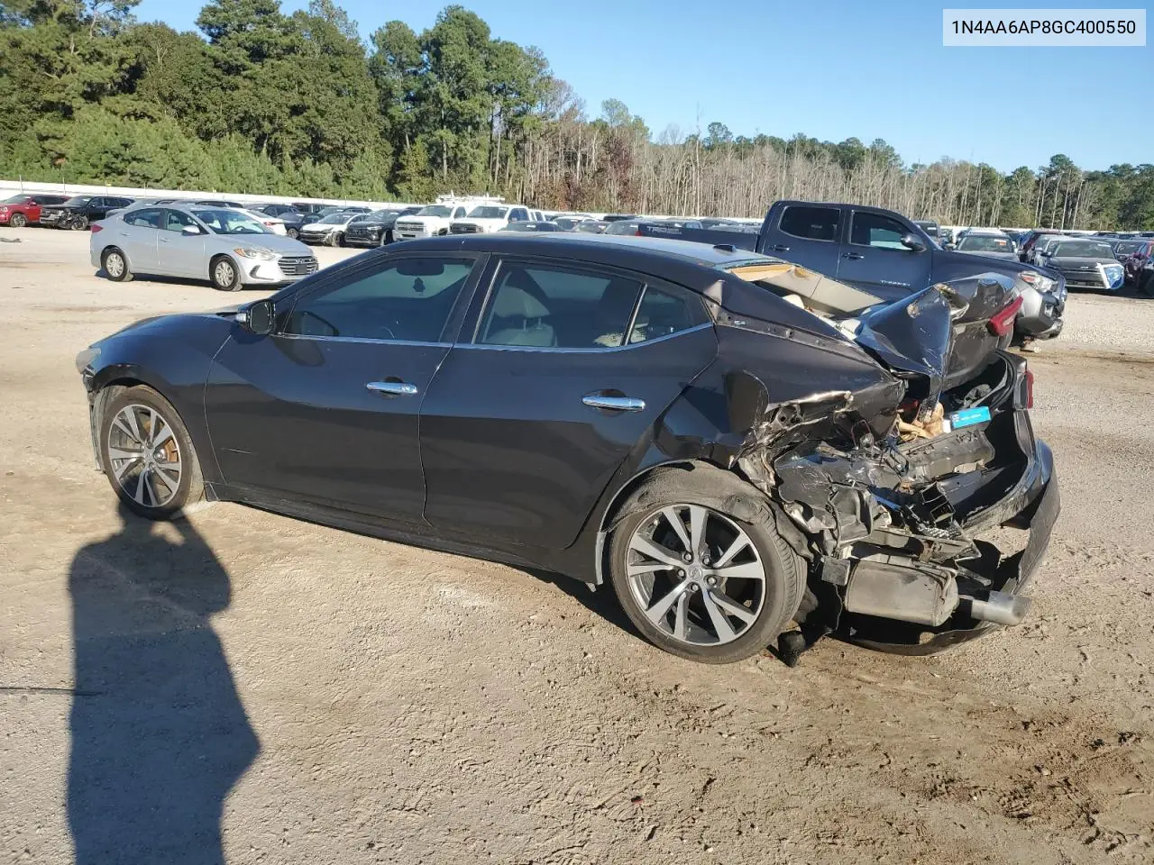 1N4AA6AP8GC400550 2016 Nissan Maxima 3.5S