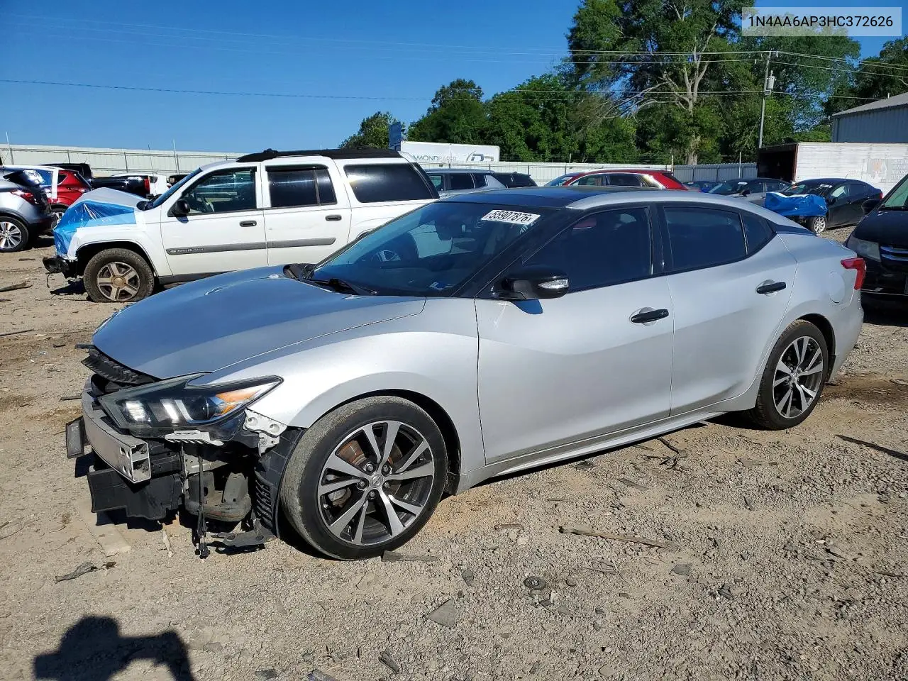 2017 Nissan Maxima 3.5 Sl VIN: 1N4AA6AP3HC372626 Lot: 55907876