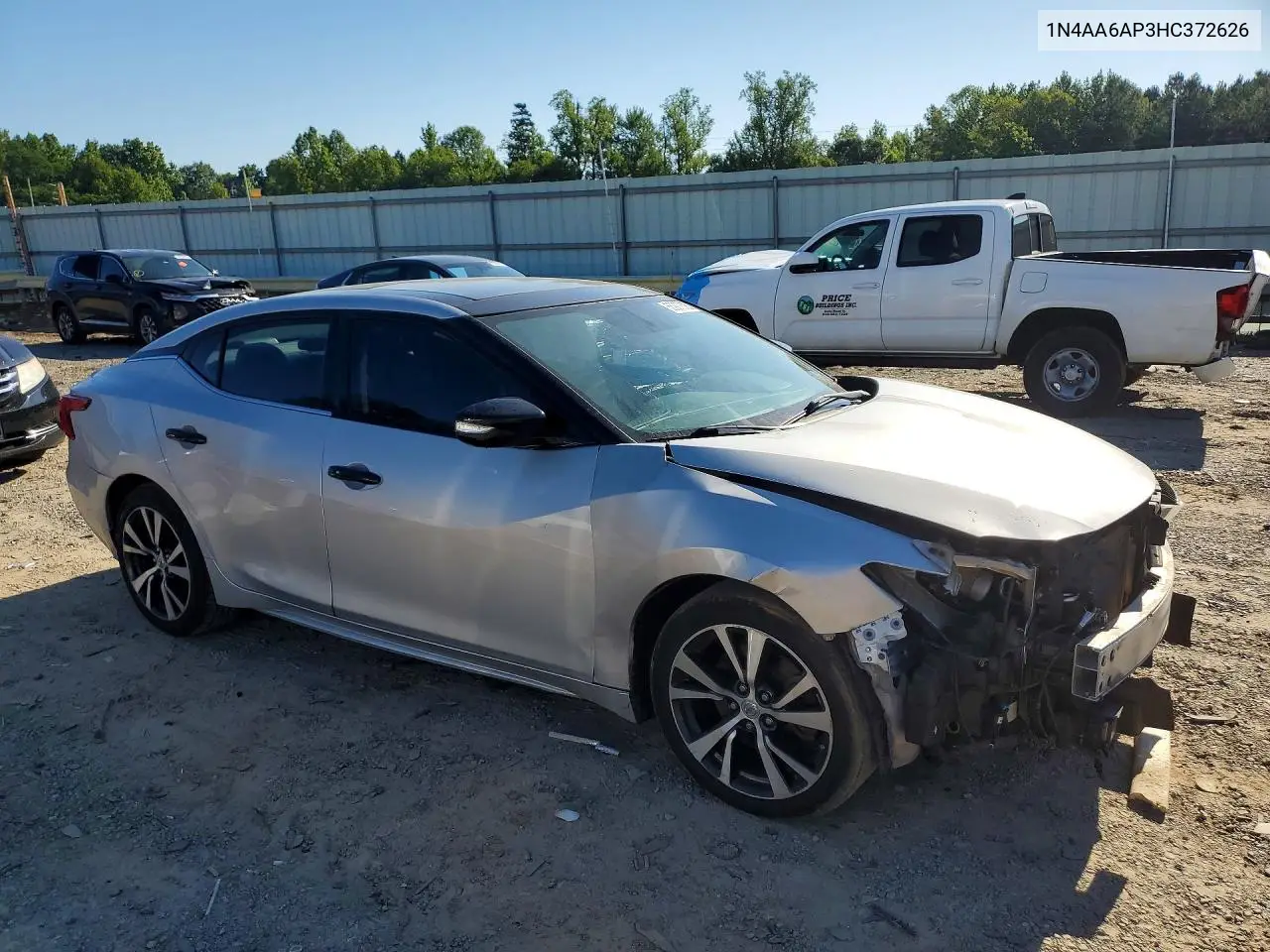 2017 Nissan Maxima 3.5 Sl VIN: 1N4AA6AP3HC372626 Lot: 55907876