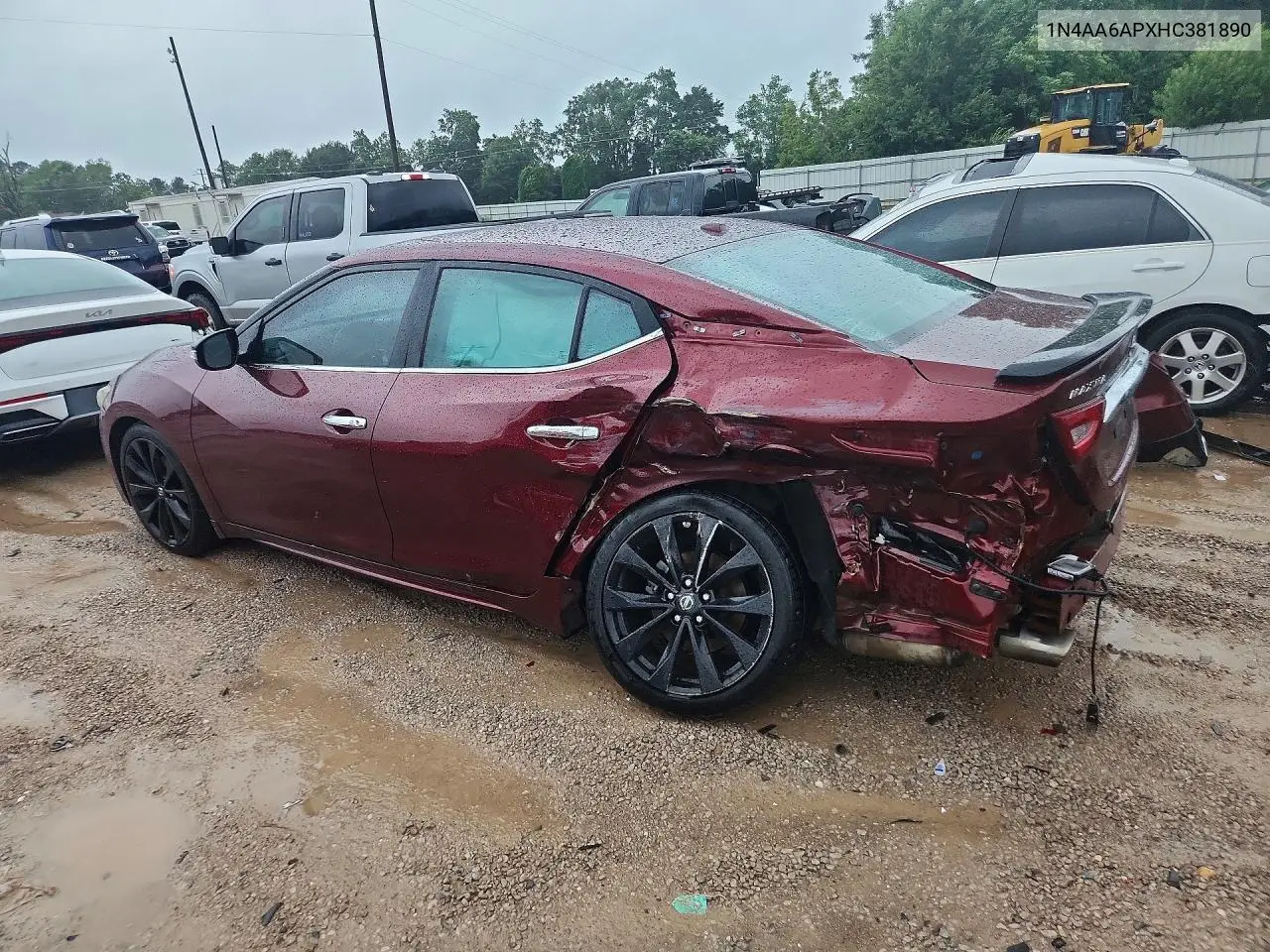 2017 Nissan Maxima 3.5 Sr VIN: 1N4AA6APXHC381890 Lot: 57849876