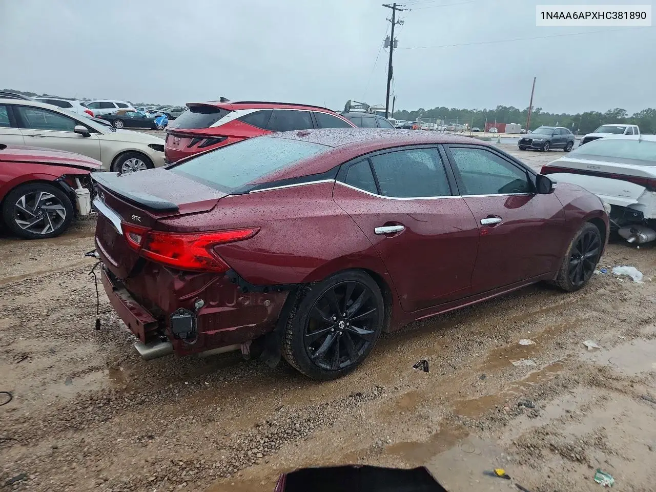 2017 Nissan Maxima 3.5 Sr VIN: 1N4AA6APXHC381890 Lot: 57849876