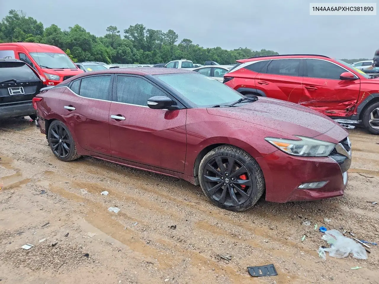 2017 Nissan Maxima 3.5 Sr VIN: 1N4AA6APXHC381890 Lot: 57849876