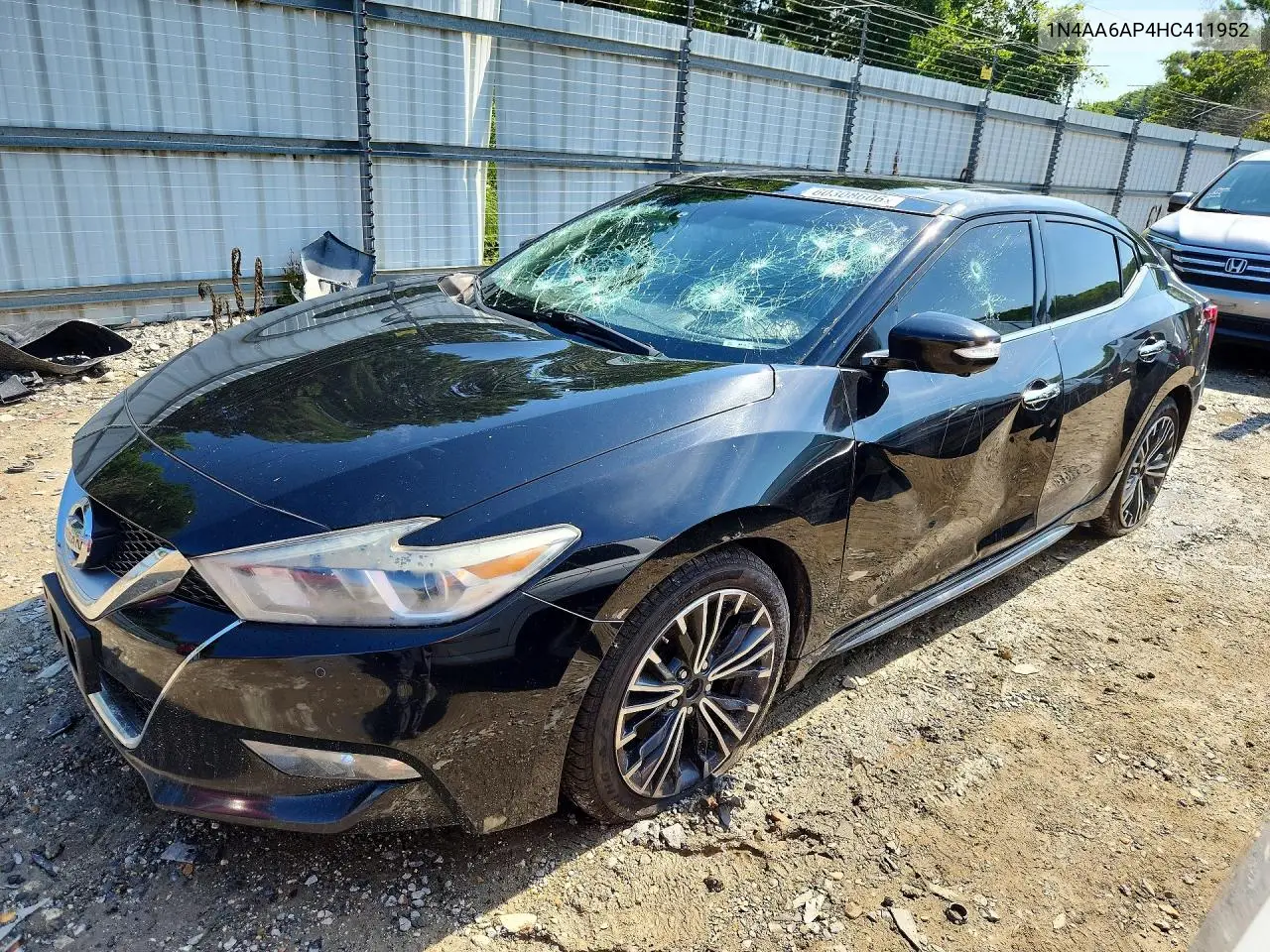 2017 Nissan Maxima Platinum VIN: 1N4AA6AP4HC411952 Lot: 60308606