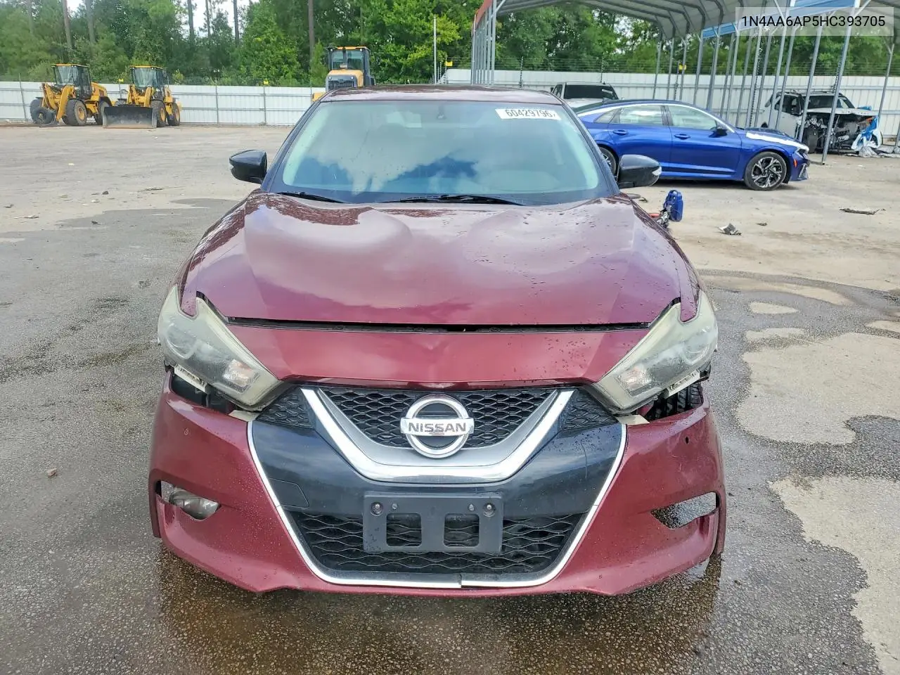 2017 Nissan Maxima 3.5 Sv VIN: 1N4AA6AP5HC393705 Lot: 60429796