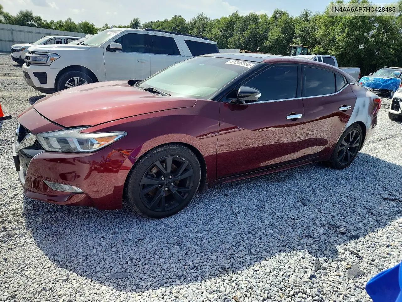 2017 Nissan Maxima 3.5 Sl VIN: 1N4AA6AP7HC428485 Lot: 61588766