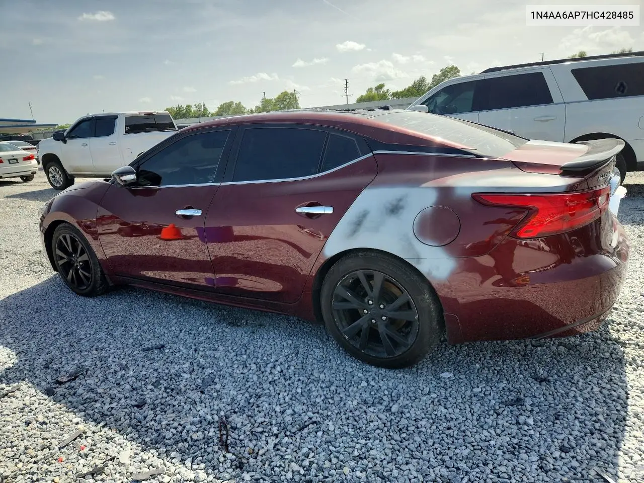 2017 Nissan Maxima 3.5 Sl VIN: 1N4AA6AP7HC428485 Lot: 61588766
