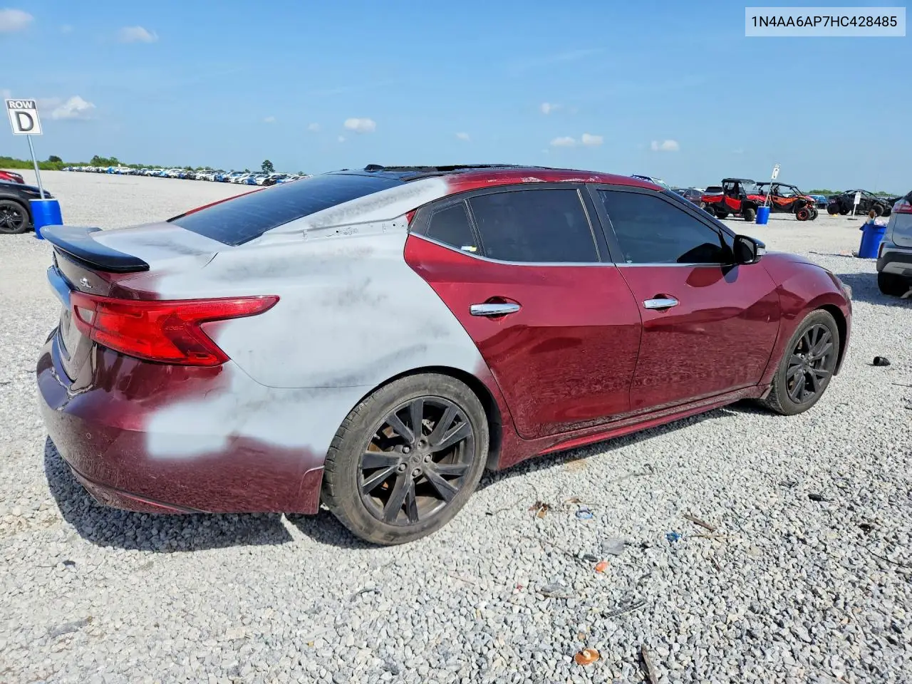 2017 Nissan Maxima 3.5 Sl VIN: 1N4AA6AP7HC428485 Lot: 61588766