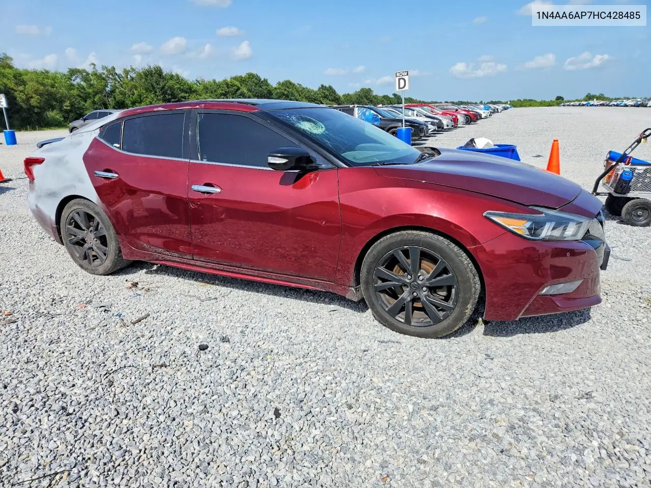 2017 Nissan Maxima 3.5 Sl VIN: 1N4AA6AP7HC428485 Lot: 61588766