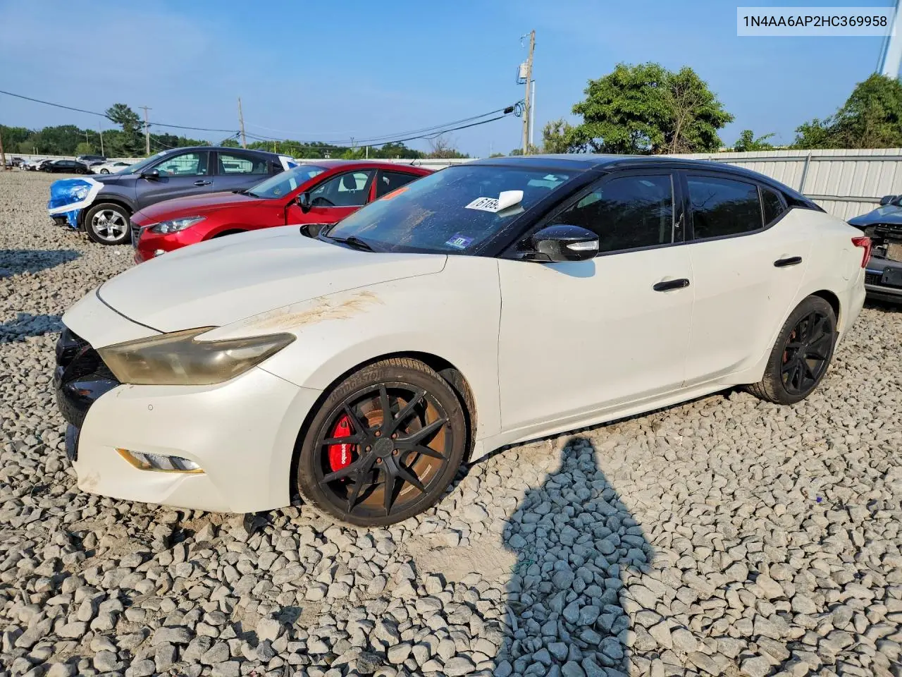 2017 Nissan Maxima 3.5 Sl VIN: 1N4AA6AP2HC369958 Lot: 61699406