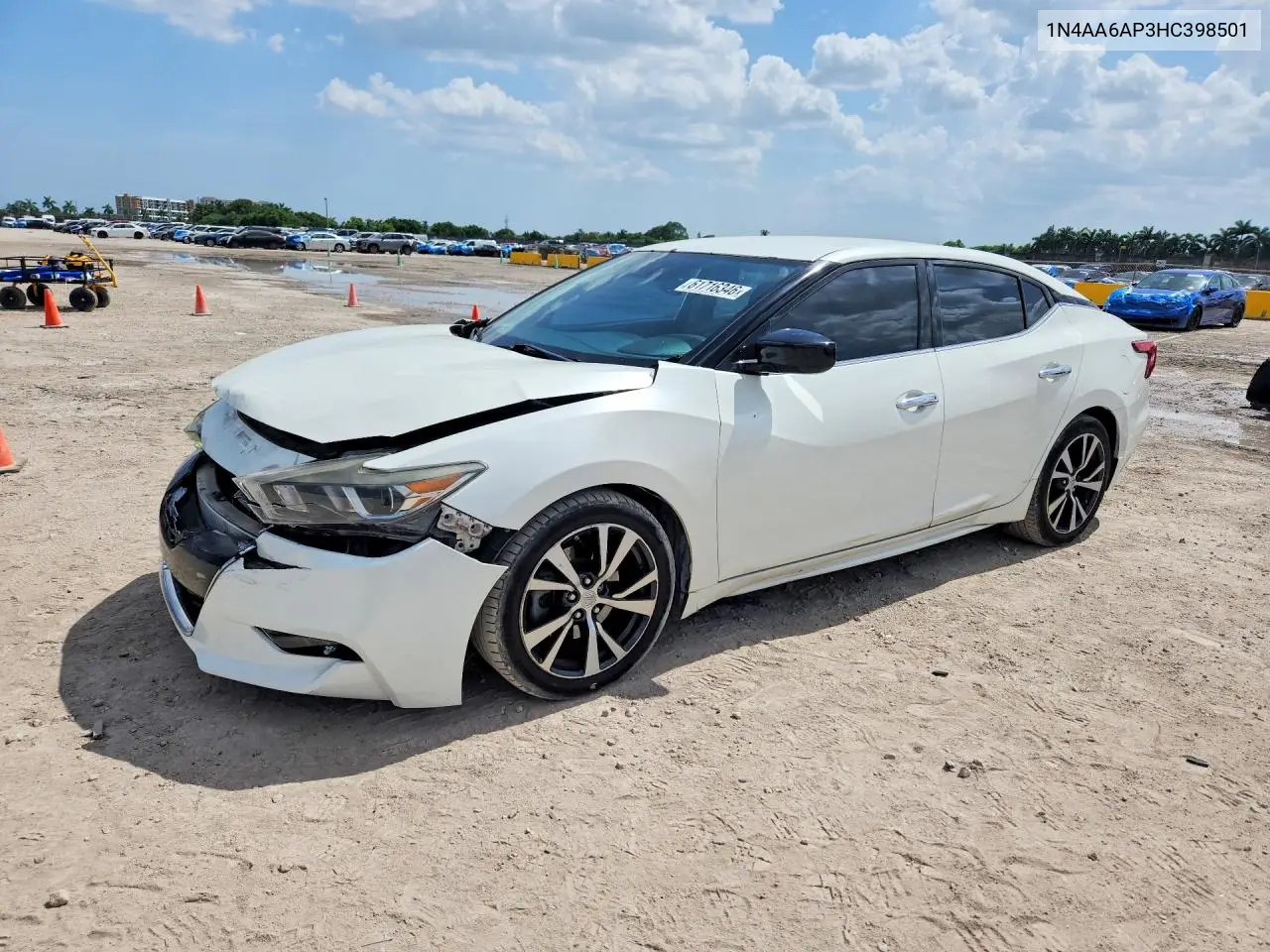 2017 Nissan Maxima 3.5 S VIN: 1N4AA6AP3HC398501 Lot: 61716346