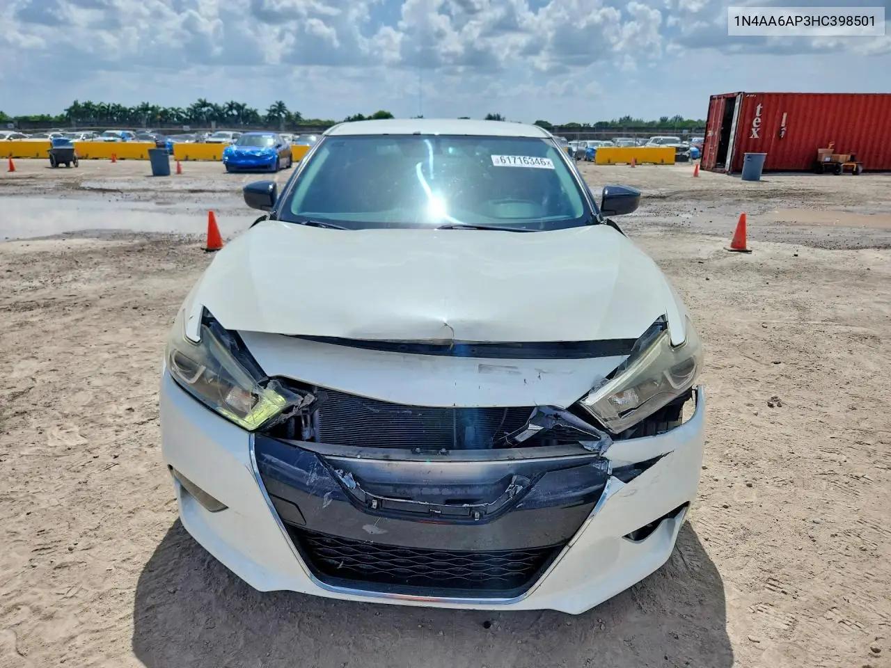 2017 Nissan Maxima 3.5 S VIN: 1N4AA6AP3HC398501 Lot: 61716346