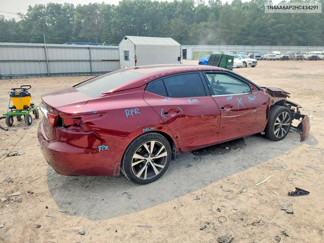 2017 Nissan Maxima 3.5 Sv VIN: 1N4AA6AP2HC434291 Lot: 85967315