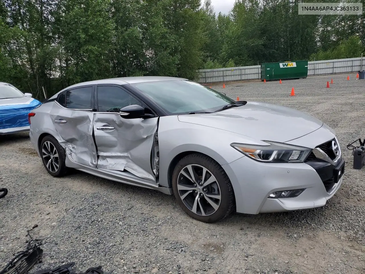 2018 Nissan Maxima 3.5 Sv VIN: 1N4AA6AP4JC363133 Lot: 59382386
