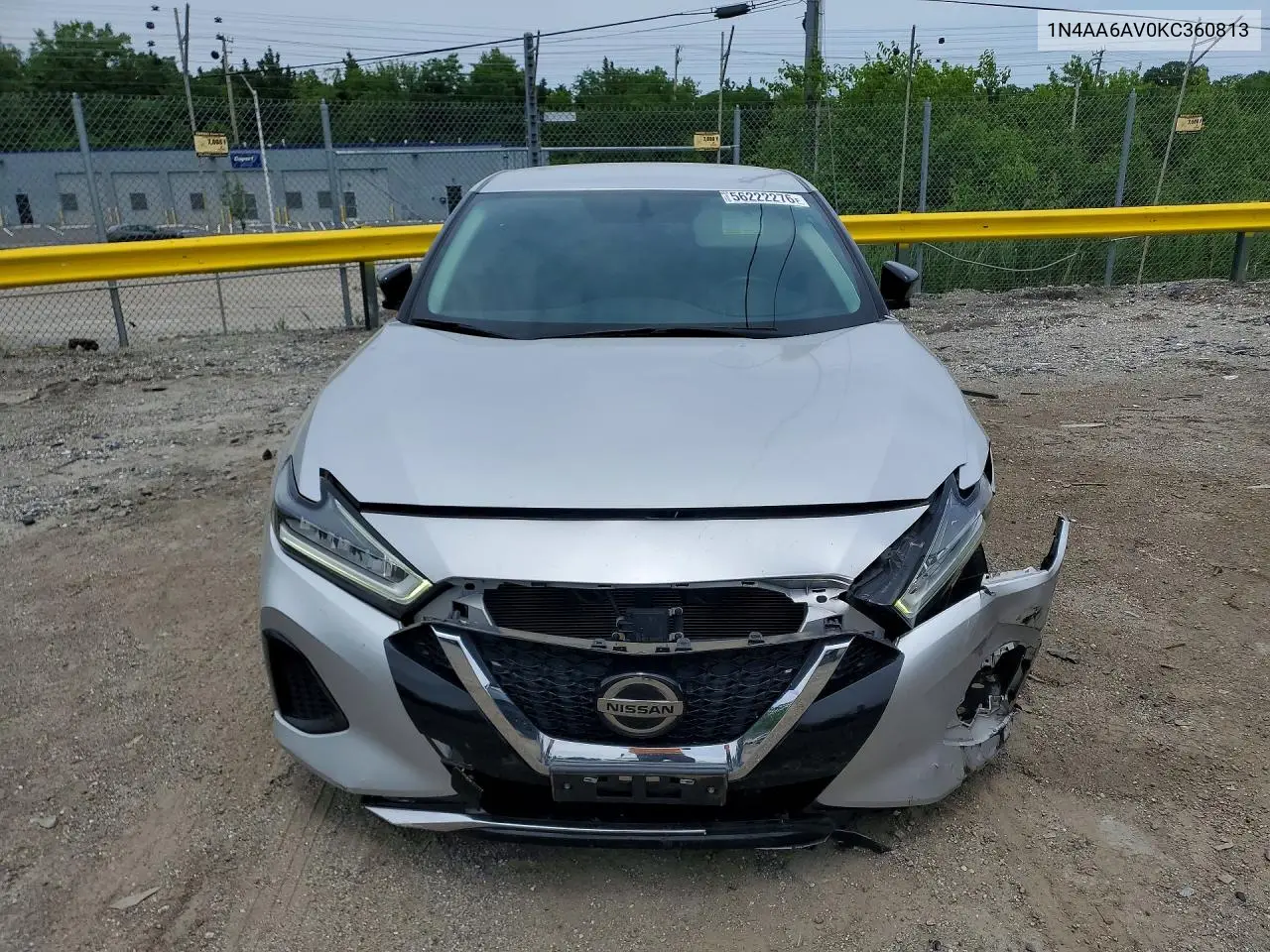 2019 Nissan Maxima 3.5 Sv VIN: 1N4AA6AV0KC360813 Lot: 56222276