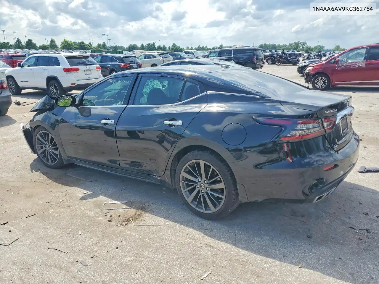 2019 Nissan Maxima Platinum VIN: 1N4AA6AV9KC362754 Lot: 56980766