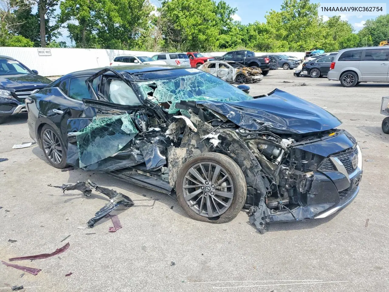 2019 Nissan Maxima Platinum VIN: 1N4AA6AV9KC362754 Lot: 56980766