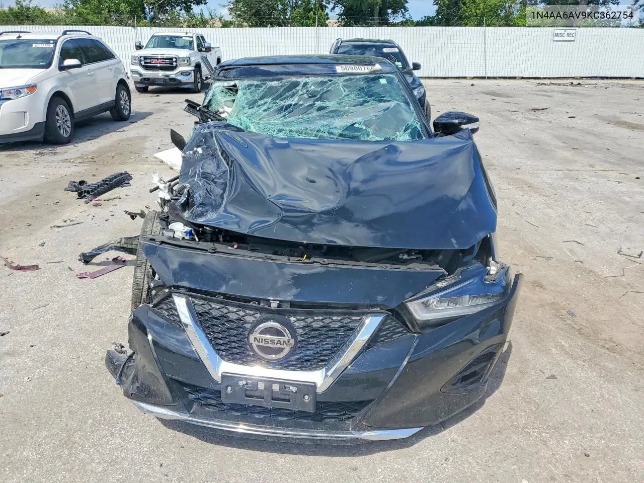 2019 Nissan Maxima Platinum VIN: 1N4AA6AV9KC362754 Lot: 56980766