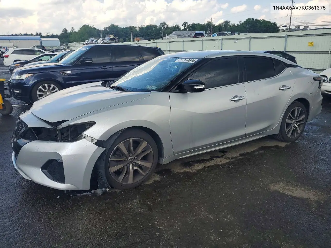 2019 Nissan Maxima 3.5 Sv VIN: 1N4AA6AV7KC361375 Lot: 57154846