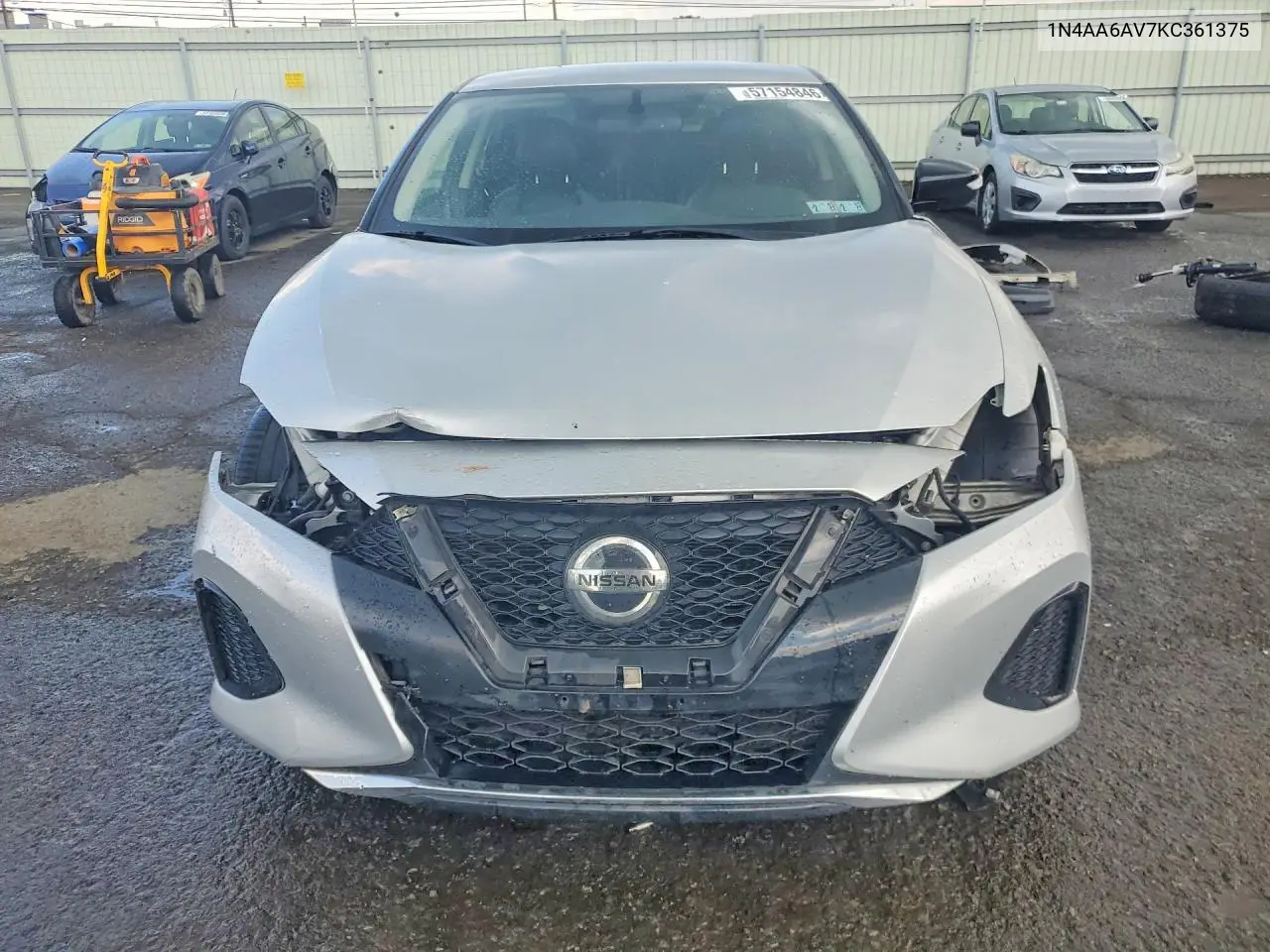 2019 Nissan Maxima 3.5 Sv VIN: 1N4AA6AV7KC361375 Lot: 57154846