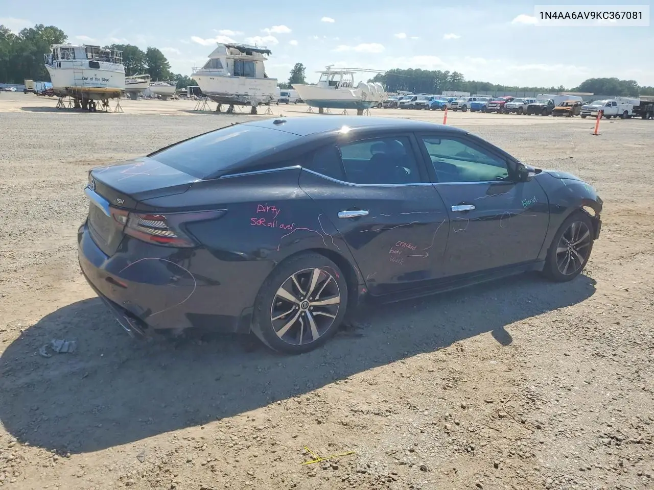 2019 Nissan Maxima 3.5 Sv VIN: 1N4AA6AV9KC367081 Lot: 61019496