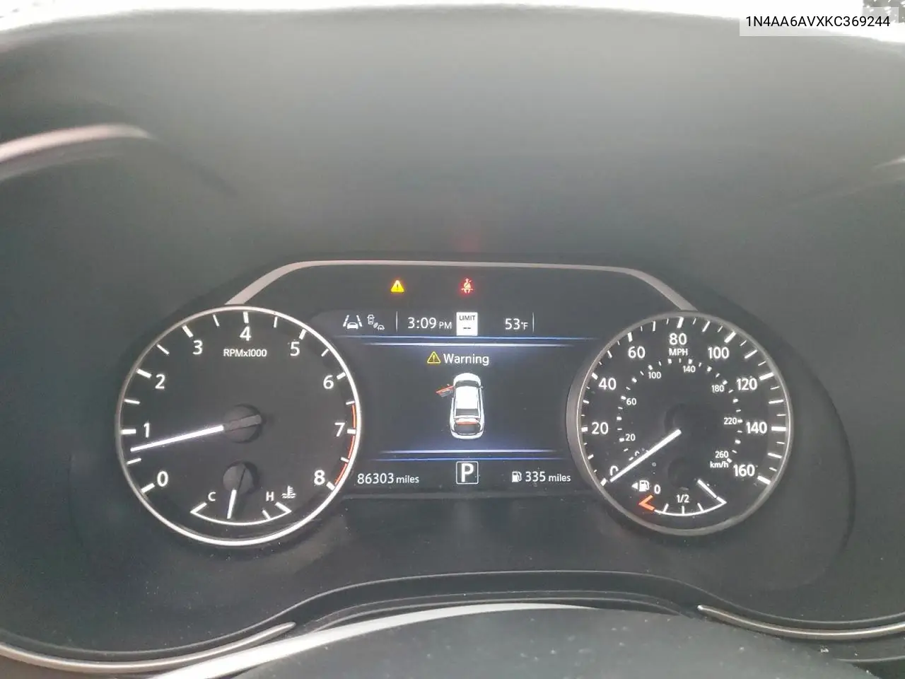1N4AA6AVXKC369244 2019 Nissan Maxima S