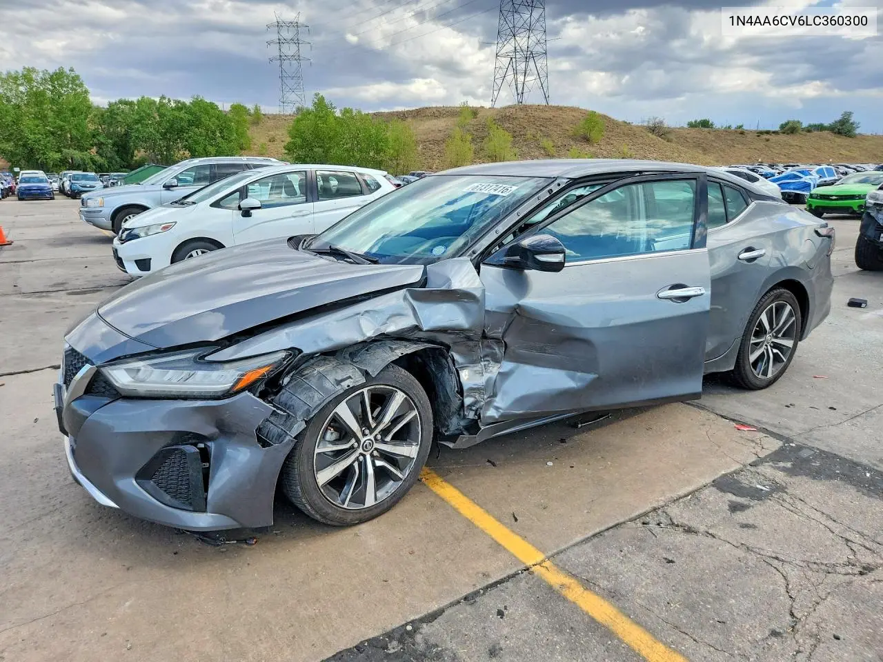 2020 Nissan Maxima Sv VIN: 1N4AA6CV6LC360300 Lot: 61317416