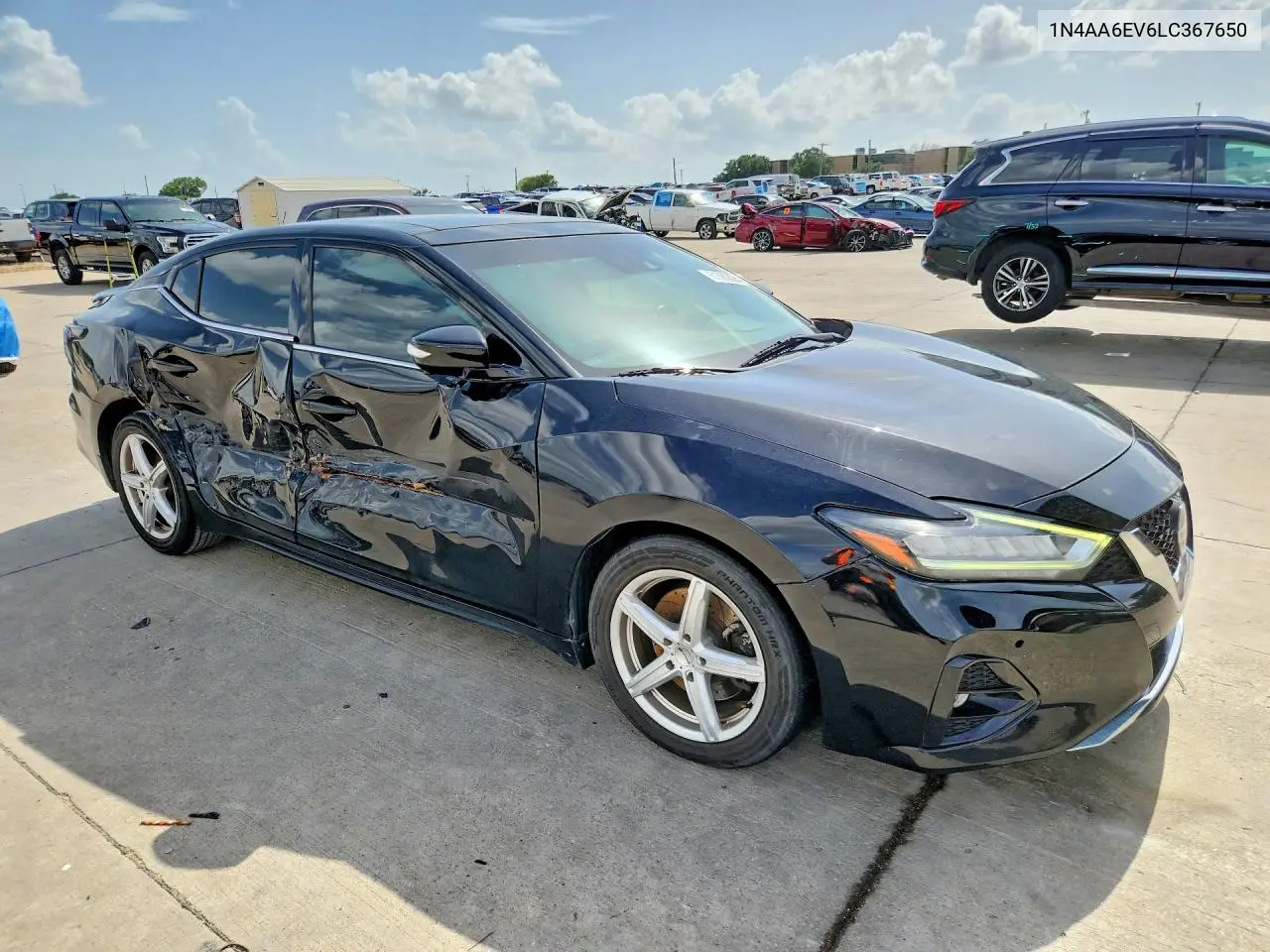 2020 Nissan Maxima Sr VIN: 1N4AA6EV6LC367650 Lot: 61580836