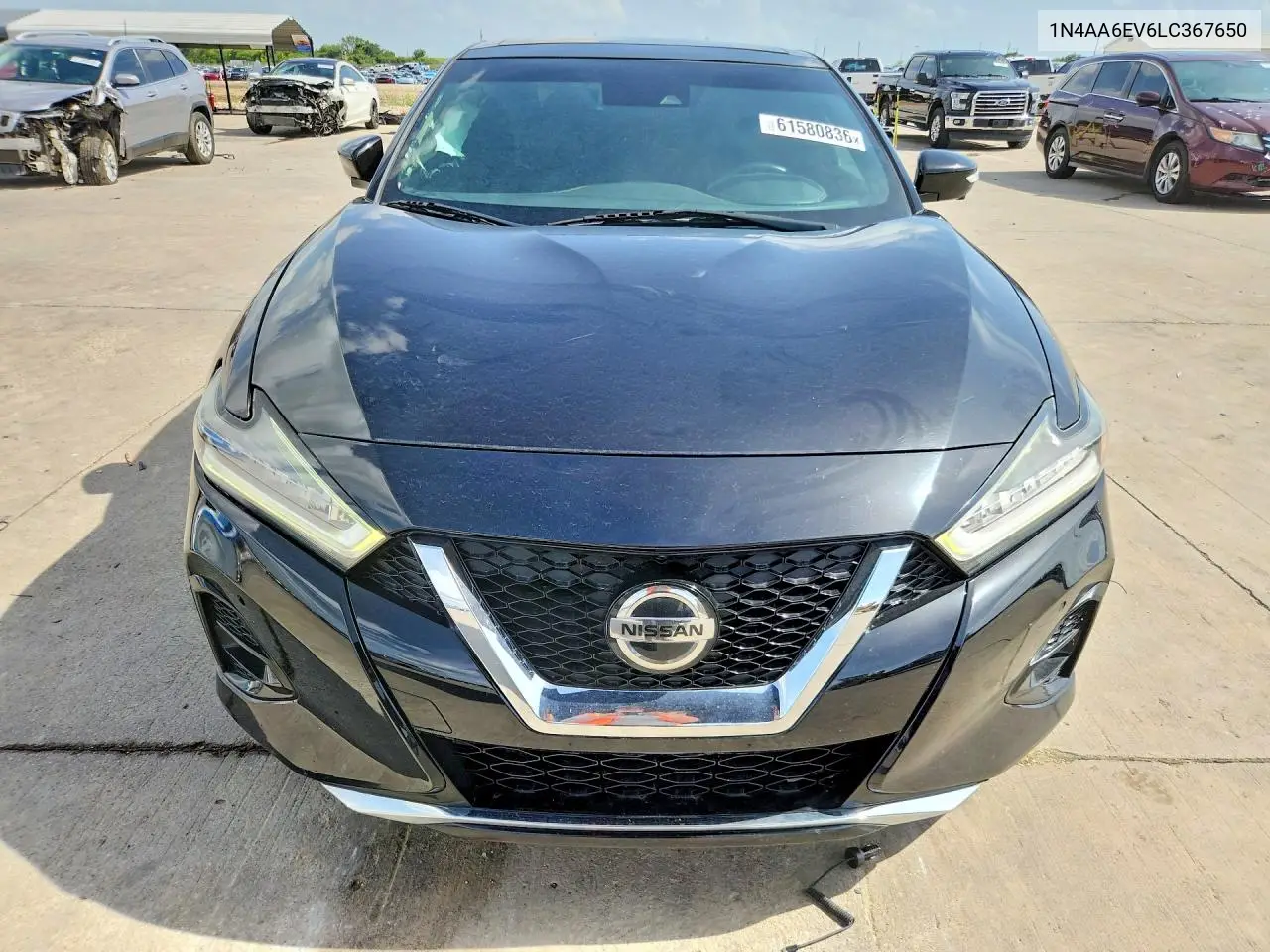 2020 Nissan Maxima Sr VIN: 1N4AA6EV6LC367650 Lot: 61580836