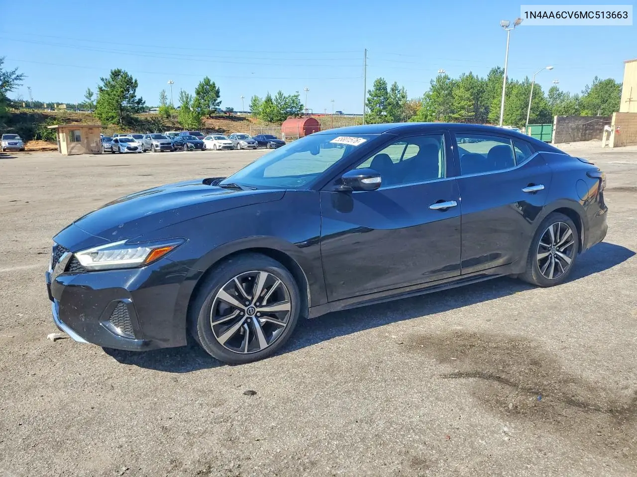 2021 Nissan Maxima Sv VIN: 1N4AA6CV6MC513663 Lot: 55801576