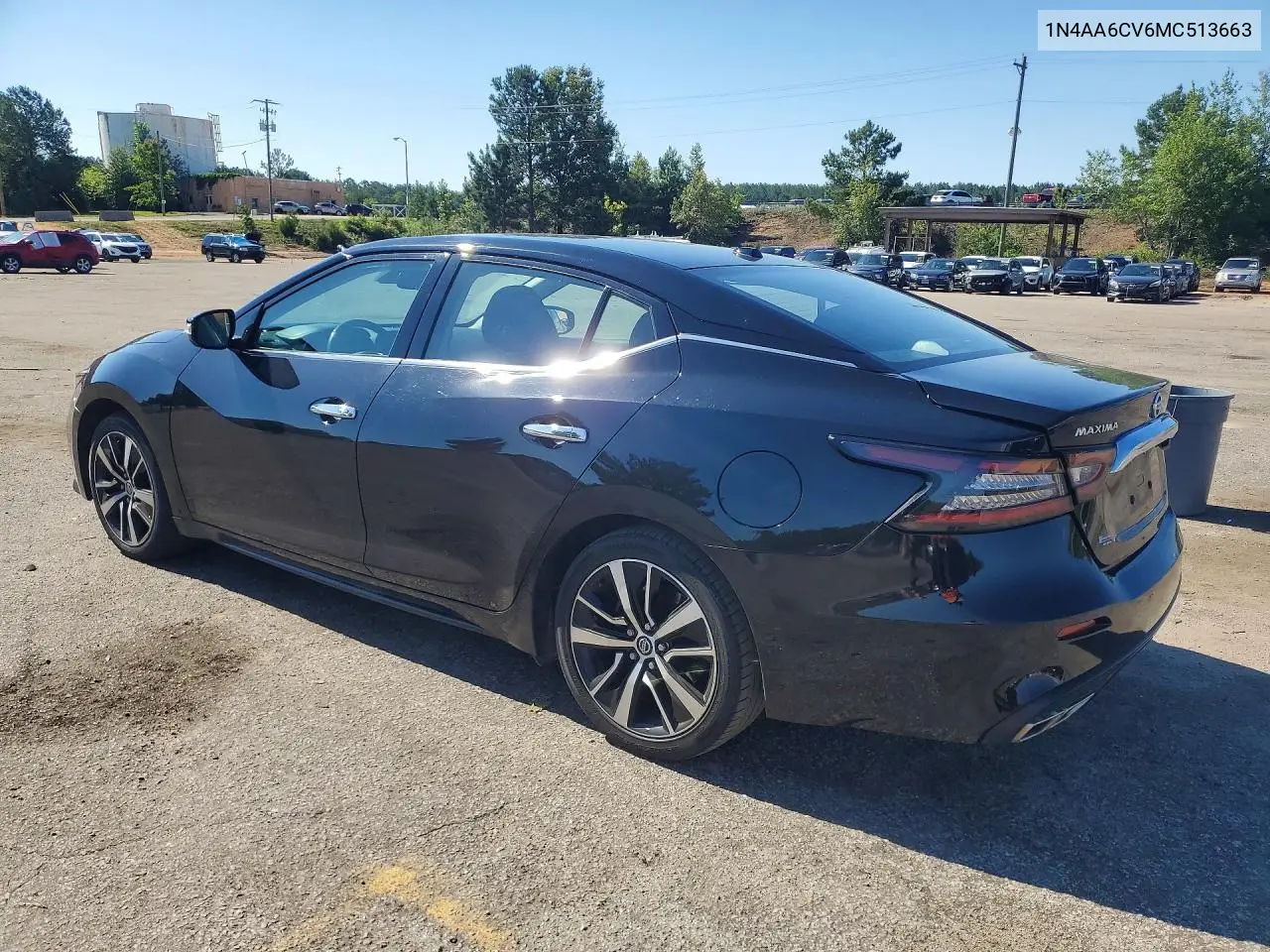 2021 Nissan Maxima Sv VIN: 1N4AA6CV6MC513663 Lot: 55801576