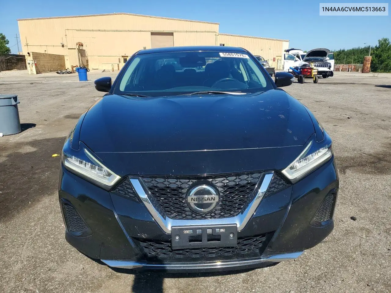 2021 Nissan Maxima Sv VIN: 1N4AA6CV6MC513663 Lot: 55801576