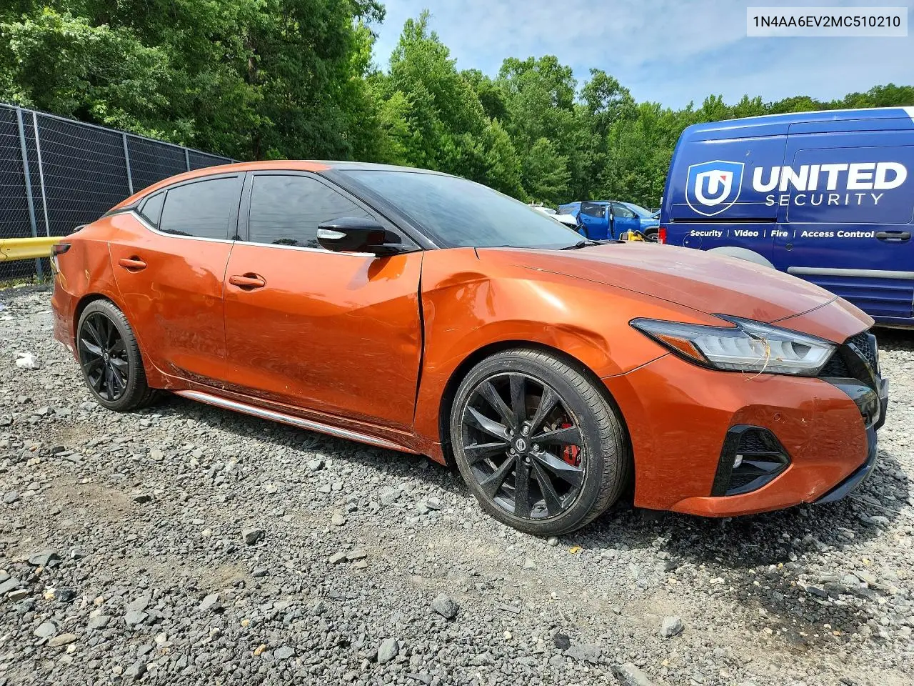 2021 Nissan Maxima Sr VIN: 1N4AA6EV2MC510210 Lot: 56316246