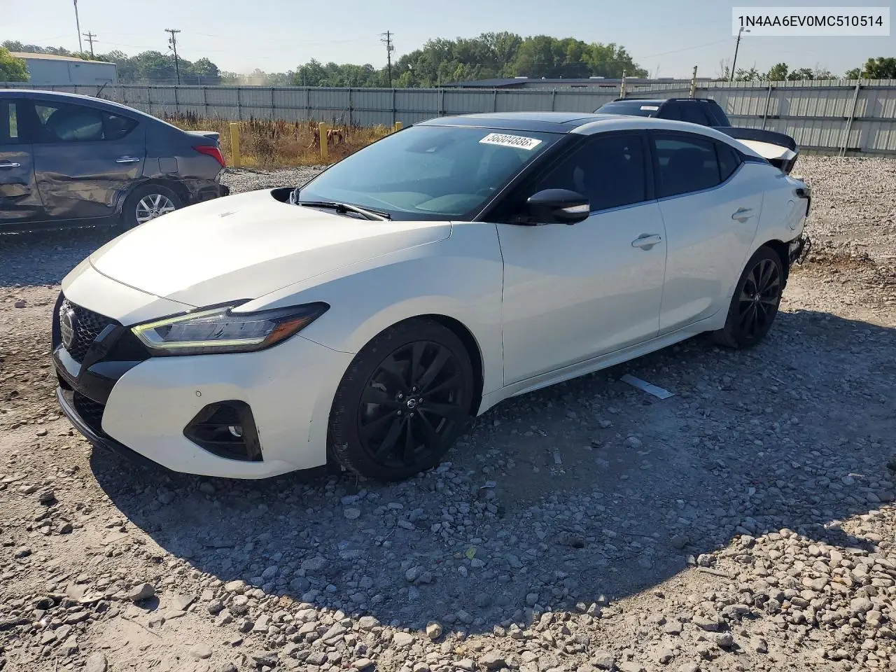 2021 Nissan Maxima Sr VIN: 1N4AA6EV0MC510514 Lot: 56804886