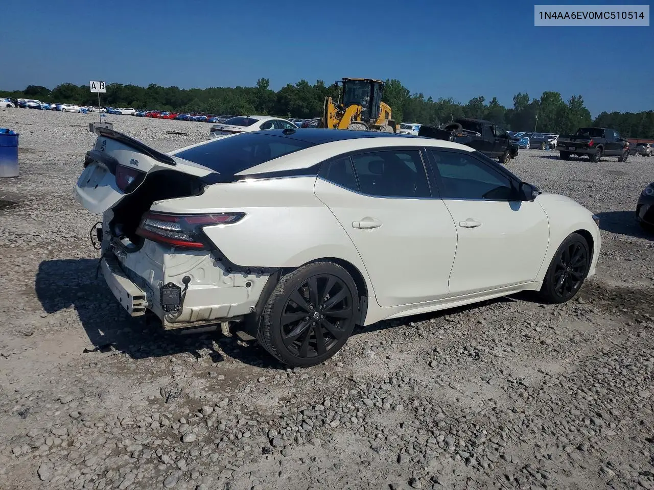 2021 Nissan Maxima Sr VIN: 1N4AA6EV0MC510514 Lot: 56804886