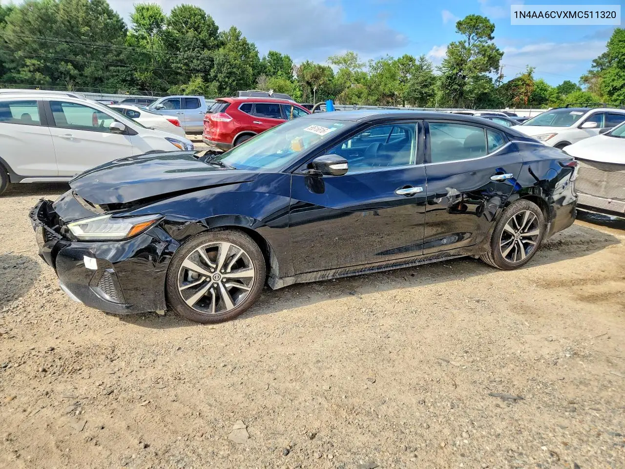 2021 Nissan Maxima Sv VIN: 1N4AA6CVXMC511320 Lot: 58616816