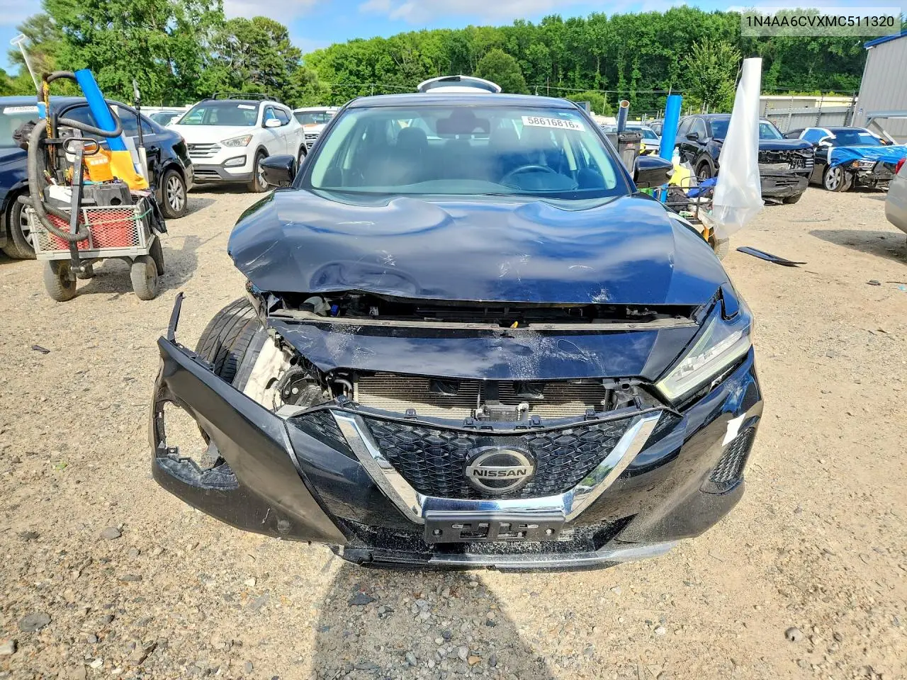 2021 Nissan Maxima Sv VIN: 1N4AA6CVXMC511320 Lot: 58616816